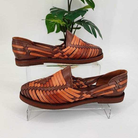 Espiritu Woman’s Sol Classic Brown Leather Slip On Flats Shoes Size 9 US - Picture 1 of 8